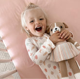 Crib Sheet Set - Floral & Solid Pink Ultra-Soft Bedding for Crib Mattress and Toddler Beds